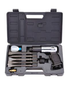 9 PIECE 190MM AIR HAMMER KIT - ROUND SHANK