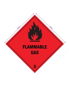 FLAMMABLE GAS - WARNING DIAMOND