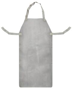 CHROME LEATHER APRON & TIES (24" X 36")