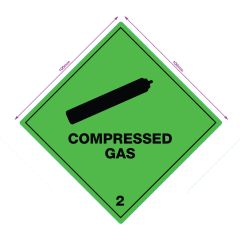COMPRESSED GAS - WARNING DIAMOND