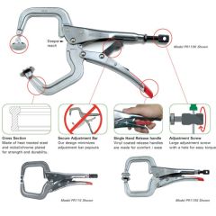 STRONG HAND LOCKING C-CLAMPS