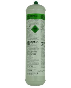 DISPOSABLE ARGON/CO2 BOTTLE