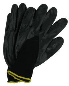 BLACK NITRILE GLOVES